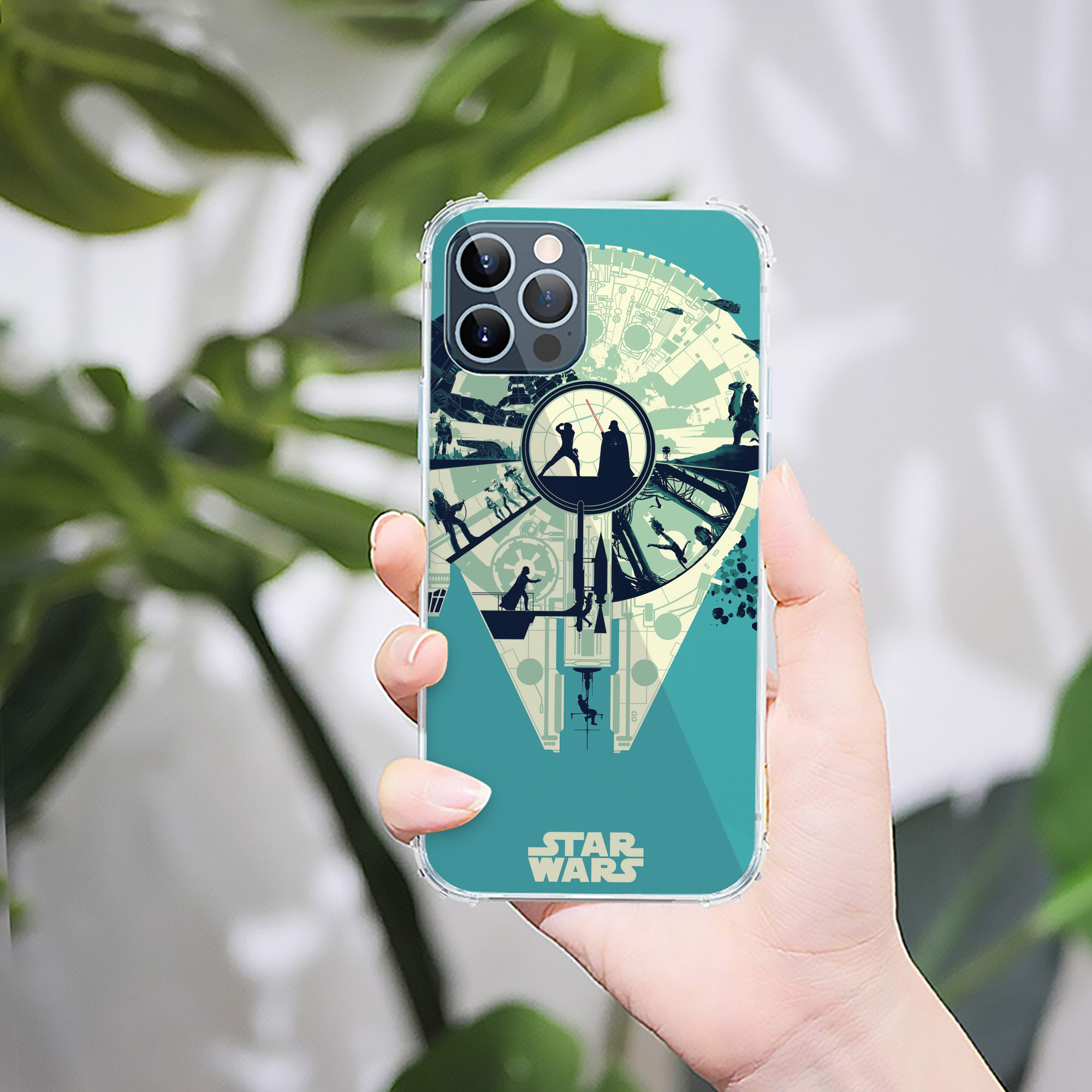 （画像用） スター・ウォーズ Star Wars 【iPhone 12シリーズ対応】透明スマホケース（クリアソフトケース）